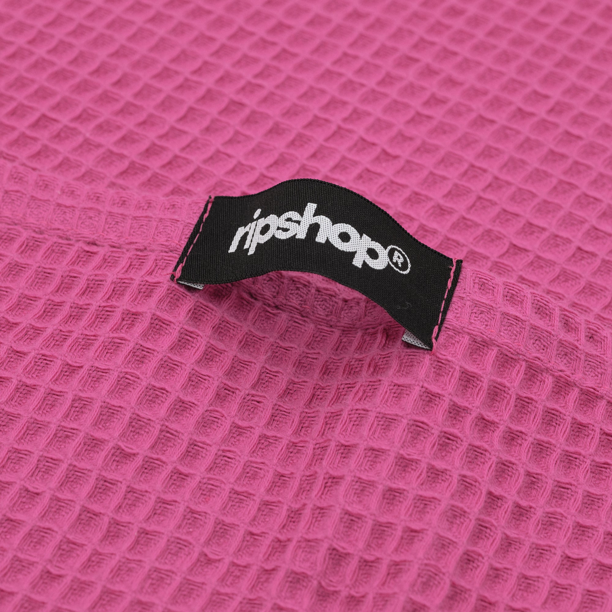 Paquet de 2 pièces. Torchon de cuisine gaufré 100% coton Fuchsia